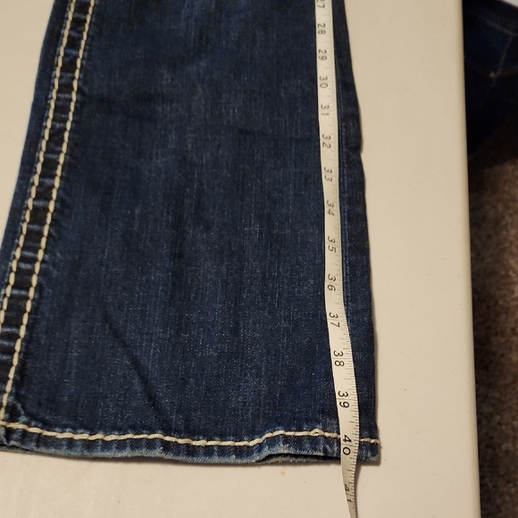 Rock Revival Eva Relaxed Boot Cut Jeans With Contrast Stitching - Picture 6 of 6